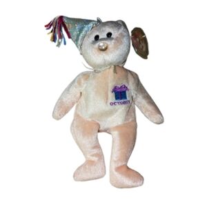 Ty Beanie Baby October The Birthday Bear